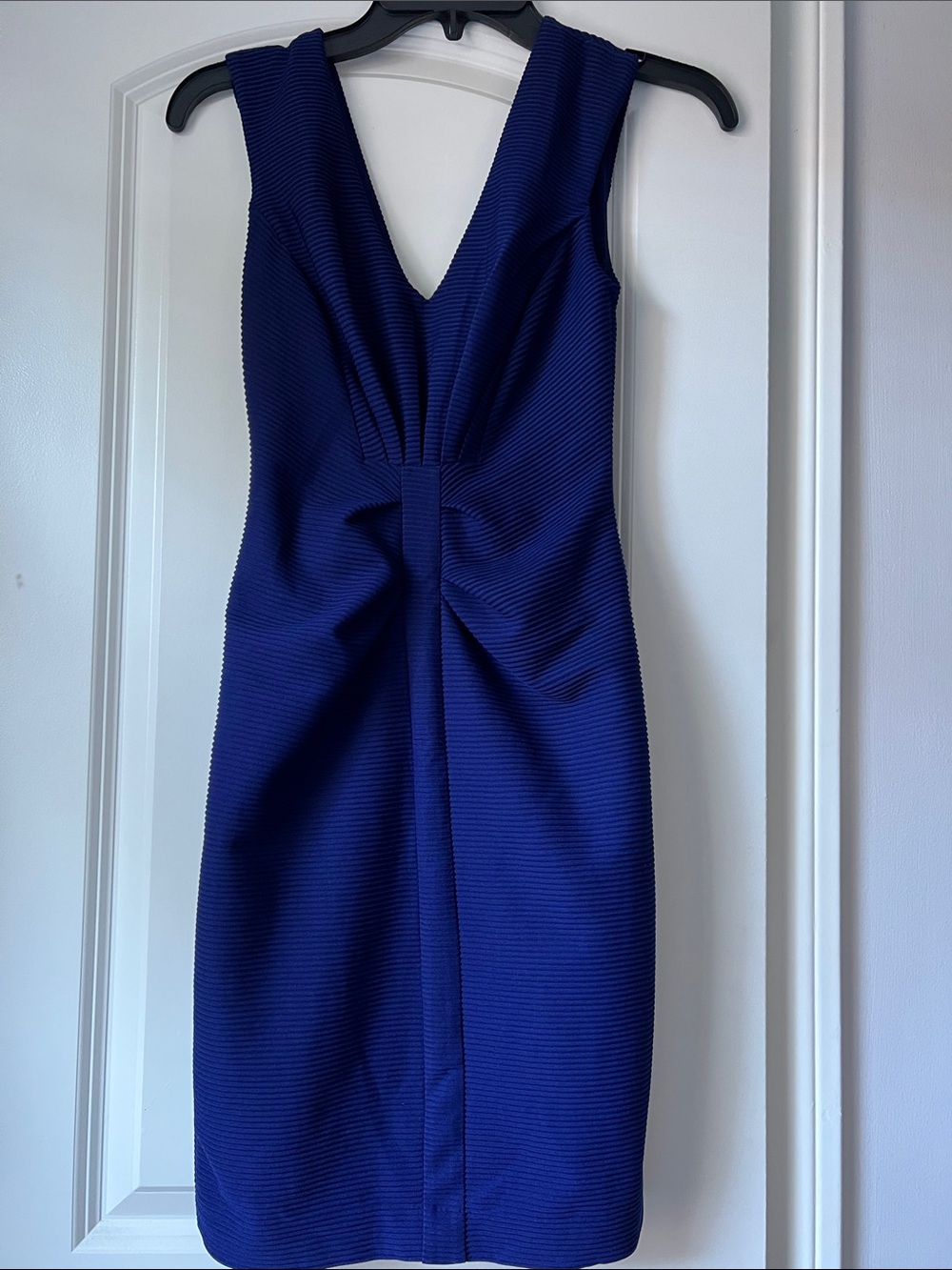 Like New Express Sleeveless V-Neck Midi Dress in Royal Blue